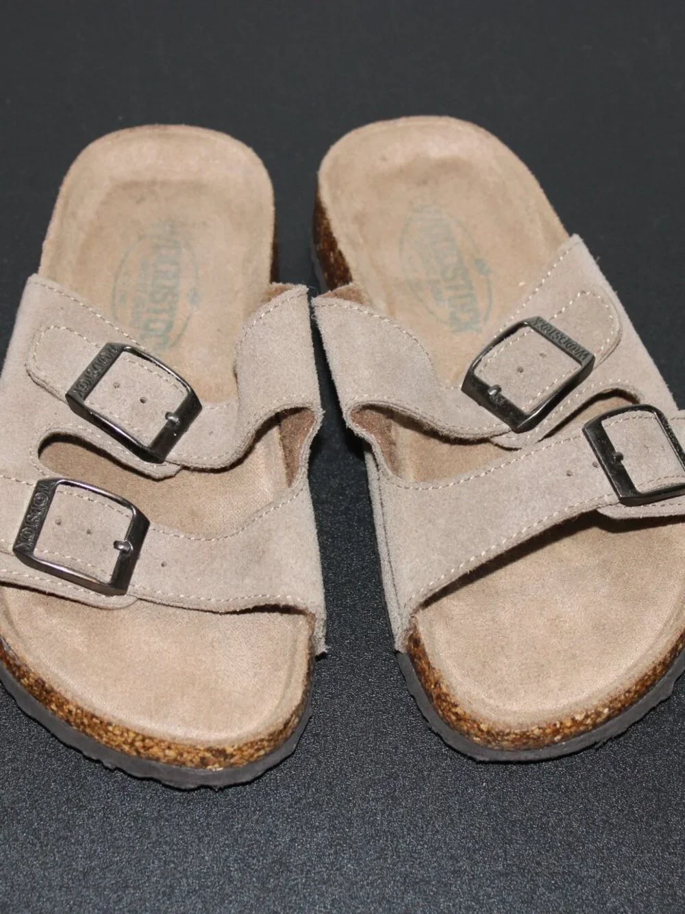Birkenstock Sandals Youth Size 12 Sandals Brown with Black Rubber Soles